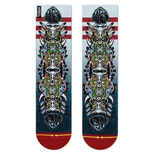 MERGE4 Jeff Ament M.P.S. Black Red Unisex Artist Crew Sock
