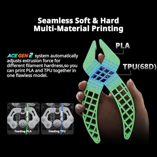 Image of Anycubic Kobra X Multicolor 3D Printer, 2X Faster & Easy One-Click Printing, 600mm /s High Speed 3D Printers for Beginners & Kids, 4-Color Built-in, 260x260x260m, Easy to Use FDM 3D Printer