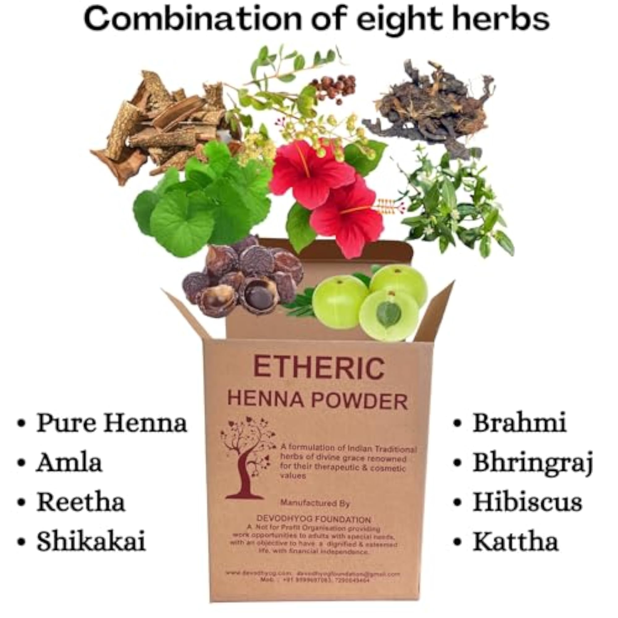 Herbal Henna Powder for Hair Care, 200g