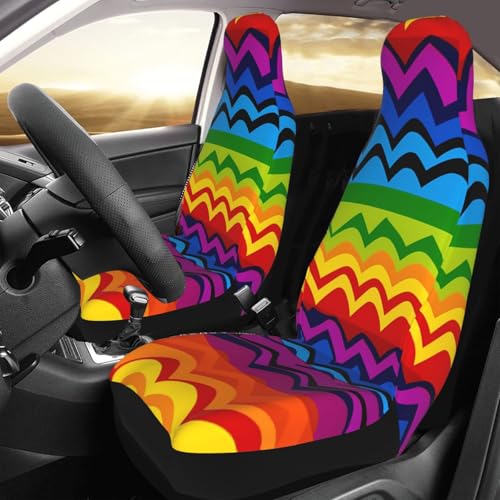 Housse de siège auto arc-en-ciel pour des voyages tout confort