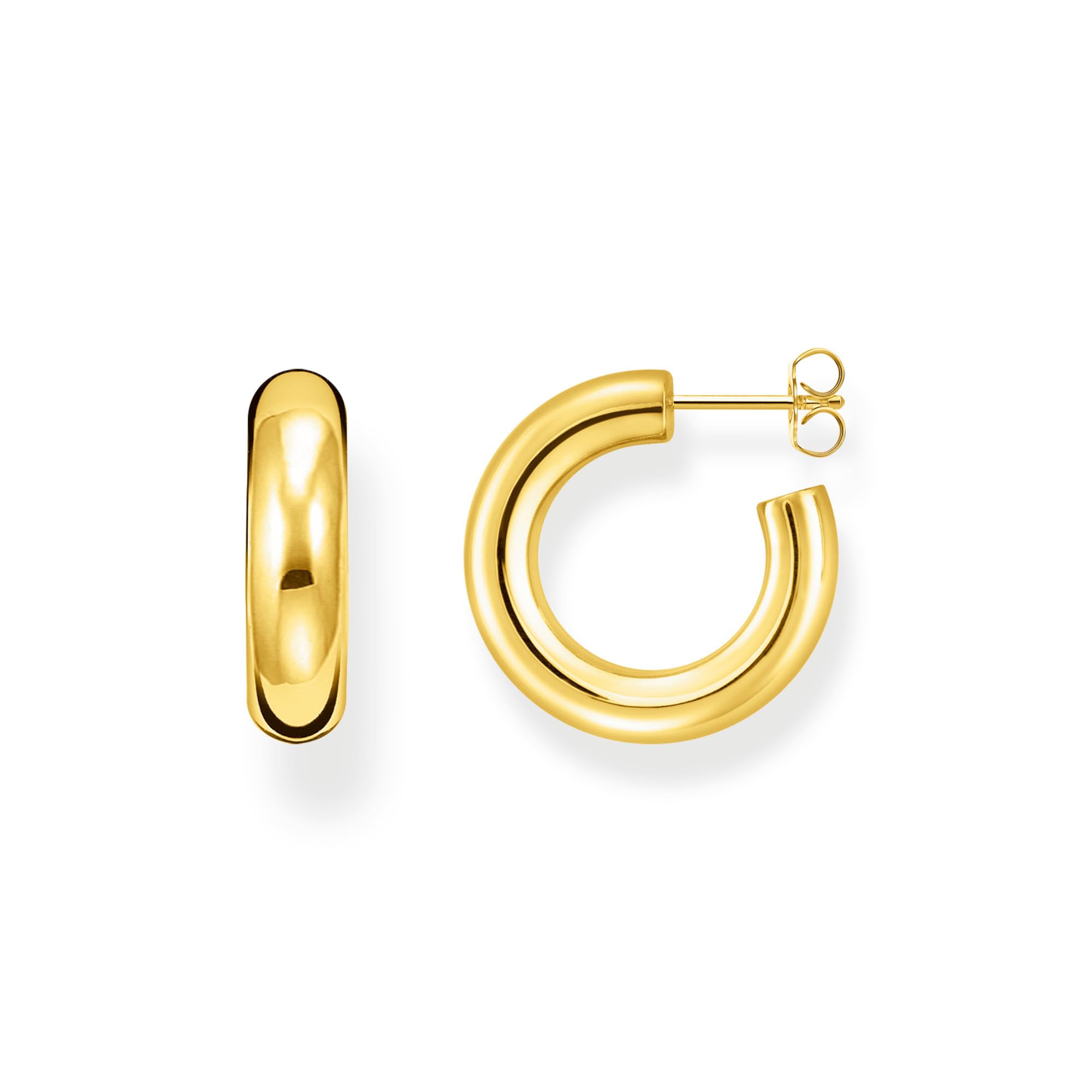 Thomas Sabo Damen-Creolen Classic klein 925er Sterlingsilber Gelbgold