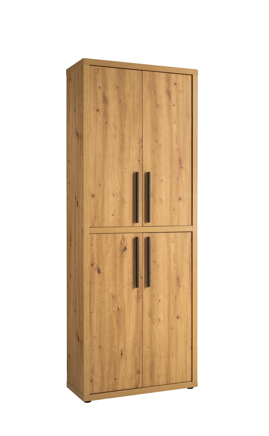 Composad | Ufficio Completo della Linea RILEGA, Set di 8 Mobili, Ufficio Moderno, Studio, scrivania, cassettiera, Libreria, Mobile Archivio, Vetrina, Rovere oak Mielato, Made in Italy