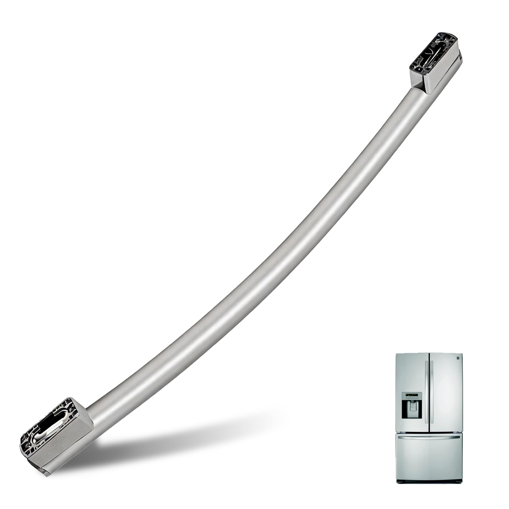 Photo 1 of ??????? WR12X34310 Refrigerator Door Handle, Stainless Steel Freezer Door Handle, Fits for GE GFE24JSKNFSS GWE19JMLKFES GNE25JSKCFSS GDE25ESKNRSS & GNE25JSKAFSS, Models PS16220203