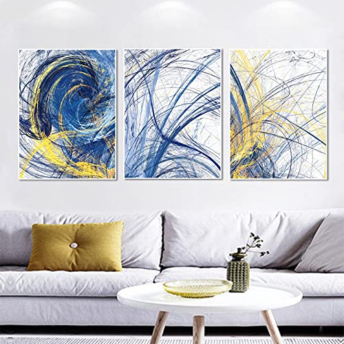 Affiches d'art mural pour salon peinture abstraite pop triptyque
