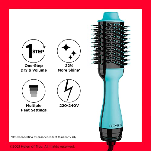 Revlon One-Step Hair Dryer and Volumiser - New Mint Edition (One-Step, 2-in-1 Styling Tool, Ionic and Ceramic Technology, Unique Oval Design, for Mid to Long Hair) RVDR5222MUKE - Image 4
