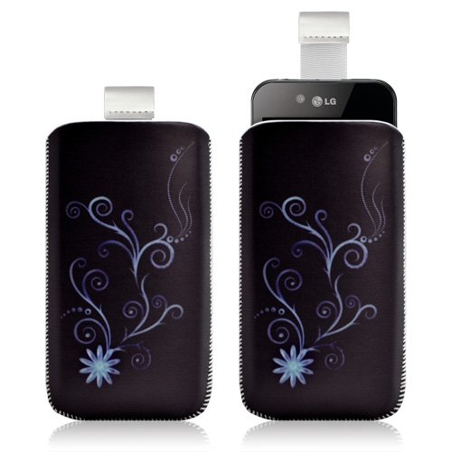Housse coque étui pochette pour LG Optimus Black P970 avec motif