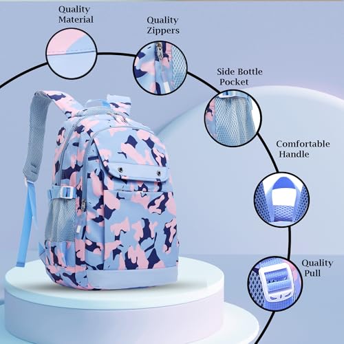 Image of Tinytot 30 Litre Waterproof School Backpack Bags for Women - Large 19 Inch Laptop Bag for Boys &Girls 12+ Years, College Bag for Girls and Boys, Men, Women - Ideal for Office, Travel, School, College