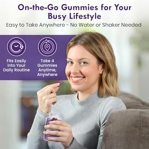 Whey Protein Gummies - Grape Twist Flavour, 12g High Protein per Serving - Protein Powder Alternative, Vegetarian, Convenient Whey Protein Supplement (60, Grape Twist) - Image 5