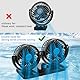 LIAVOP Auto Ventilator, 12V Doppelkopf Ventilator Auto,360 ° Drehbarer Doppelköpfiger Ventilator, mit 2 Geschwindigkeiten Doppellüfter für 12Volt Autos, LKWs, Boote, SUV