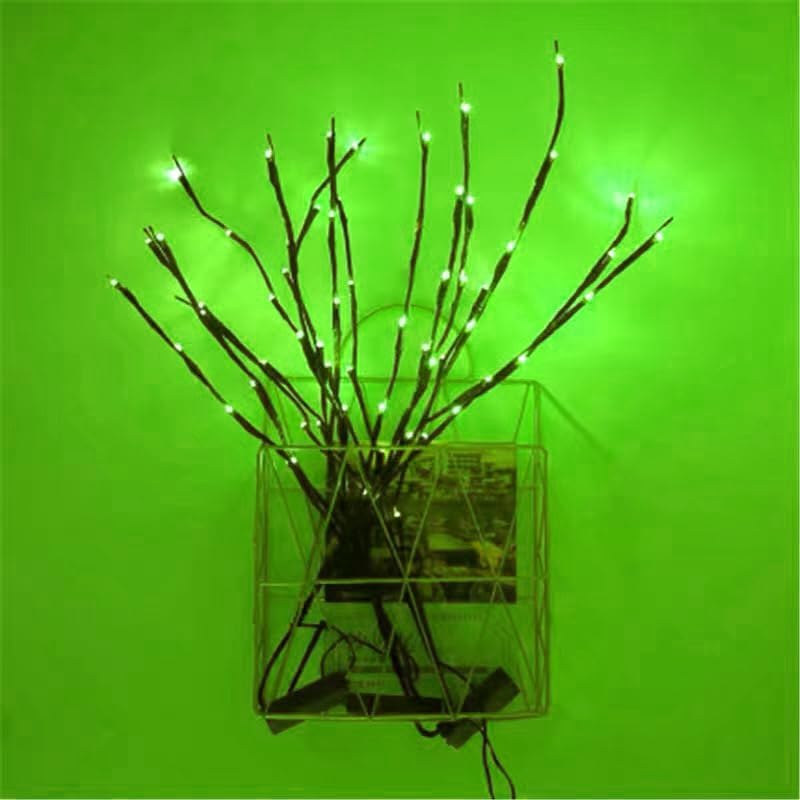 Branches lumineuses 8 modes clignotants avec télécommande USB et piles