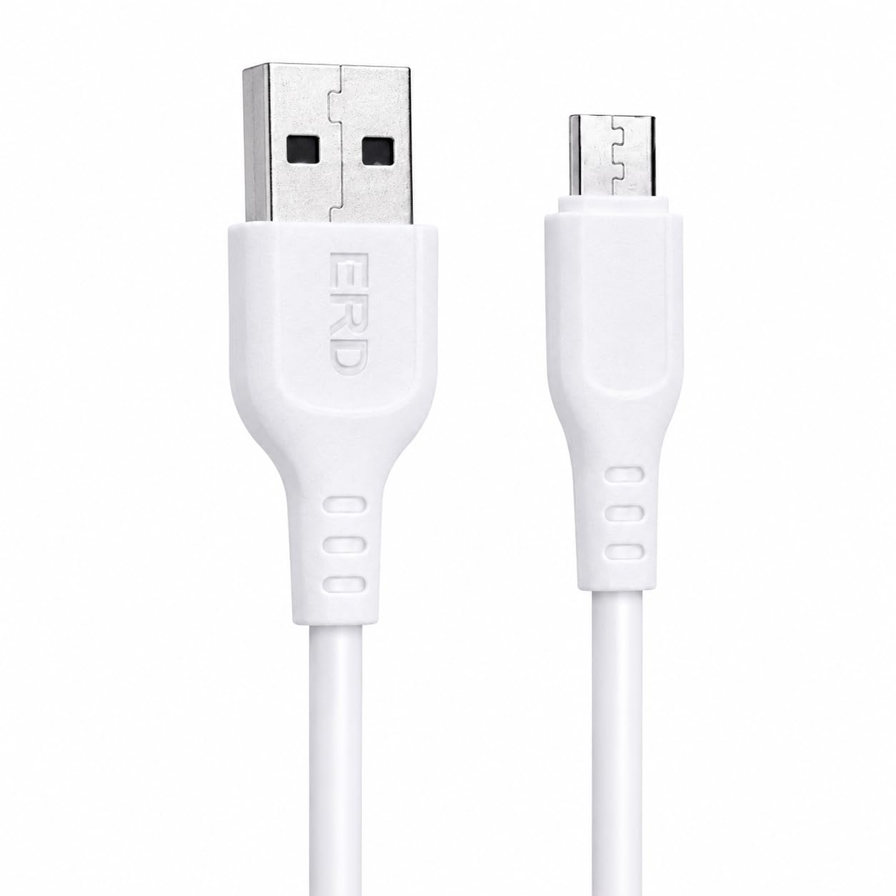ERD Micro USB Data Cable, White, 1 Meter, 25W Fast Charging, USB 2.0 Data Sync, compatible with All Micro USB Devices-image-4