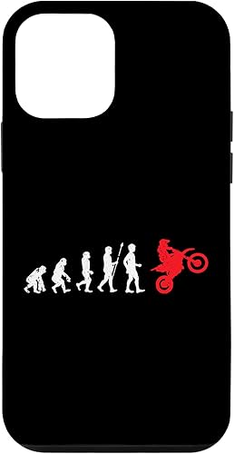 iPhone 12 mini Motocross Human Evolution Dirt Bike Motorcycle Wheelie Racer Case disponible en Yaxa Costa Rica