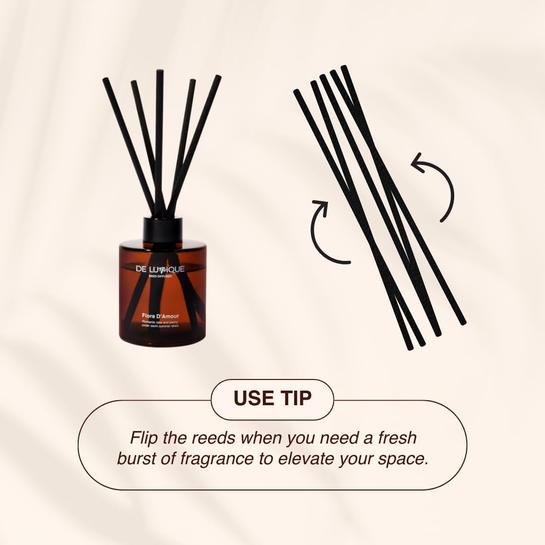 Room Scent Diffuser with Reed Diffuser Oil – Rose, Peony, Raspberry, and White Cedar – Long-Lasting Alcohol-Free Aromatherapy for Home, Bathroom, Bedroom & Living Room – 150ml - Image 9