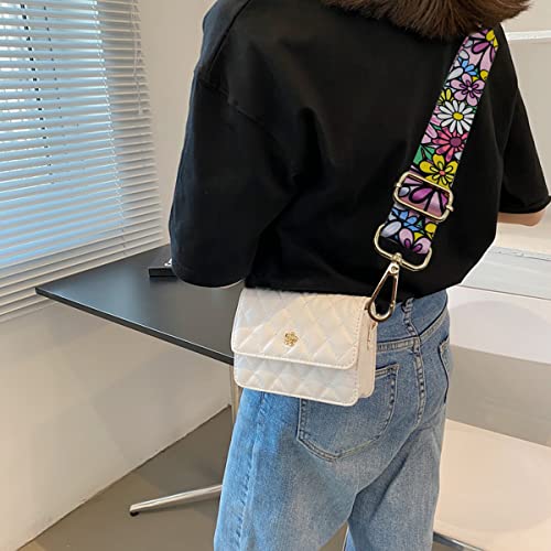 Verstellbarer Schultergurt für Taschen Bunt, Taschengurte zum Wechseln, Taschengurt Breit mit Karabiner Gold, 80-130 cm Tragegurt Tasche für Damen Umhängegurte, Moderne Handtasche, 3.8cm, 52