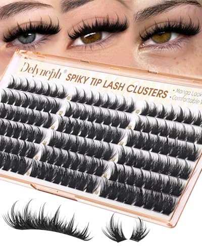 Manga Lash Clusters with Spikes Anime Eyelash Clusters Spiky Wet ...