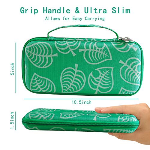 image for Glamgen Carry Case for Nintendo Switch,Leaf Crossing Hard Shell Storag