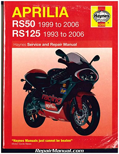 H4298 APRILIA RS50 1999-2006 RS125 1993-2006 Motorcycle Service Manual