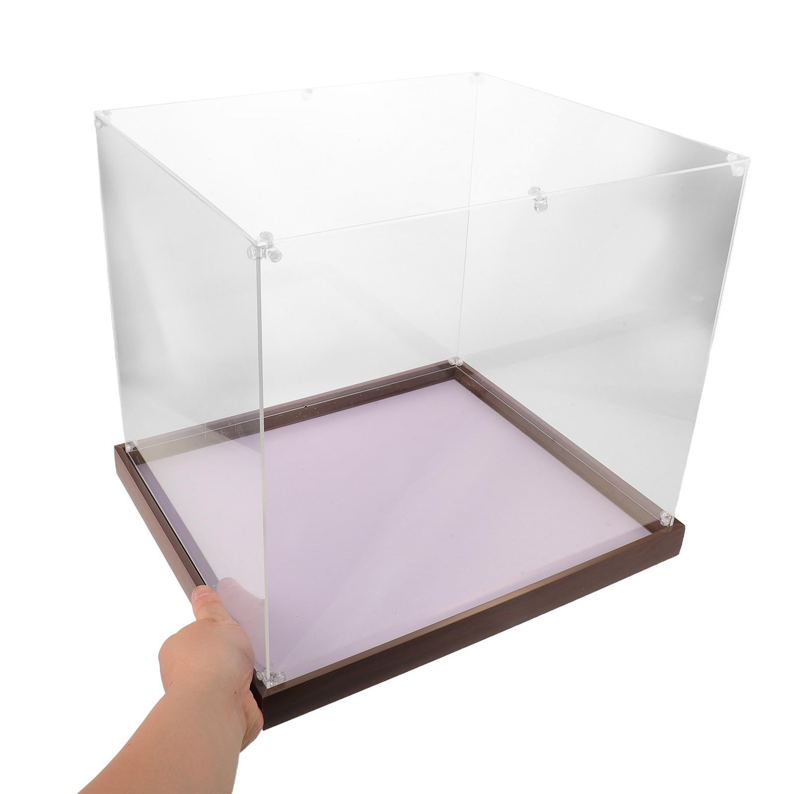 Vitrina para Minicascos de Acrílico Transparente de 14, 57 Pulgadas