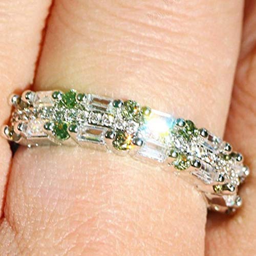 Preisvergleich Produktbild WZYMNJZ Zirkon Ringe Für Frauen Schmuck Versprechen Hochzeit Aussage Anillos Großhandel