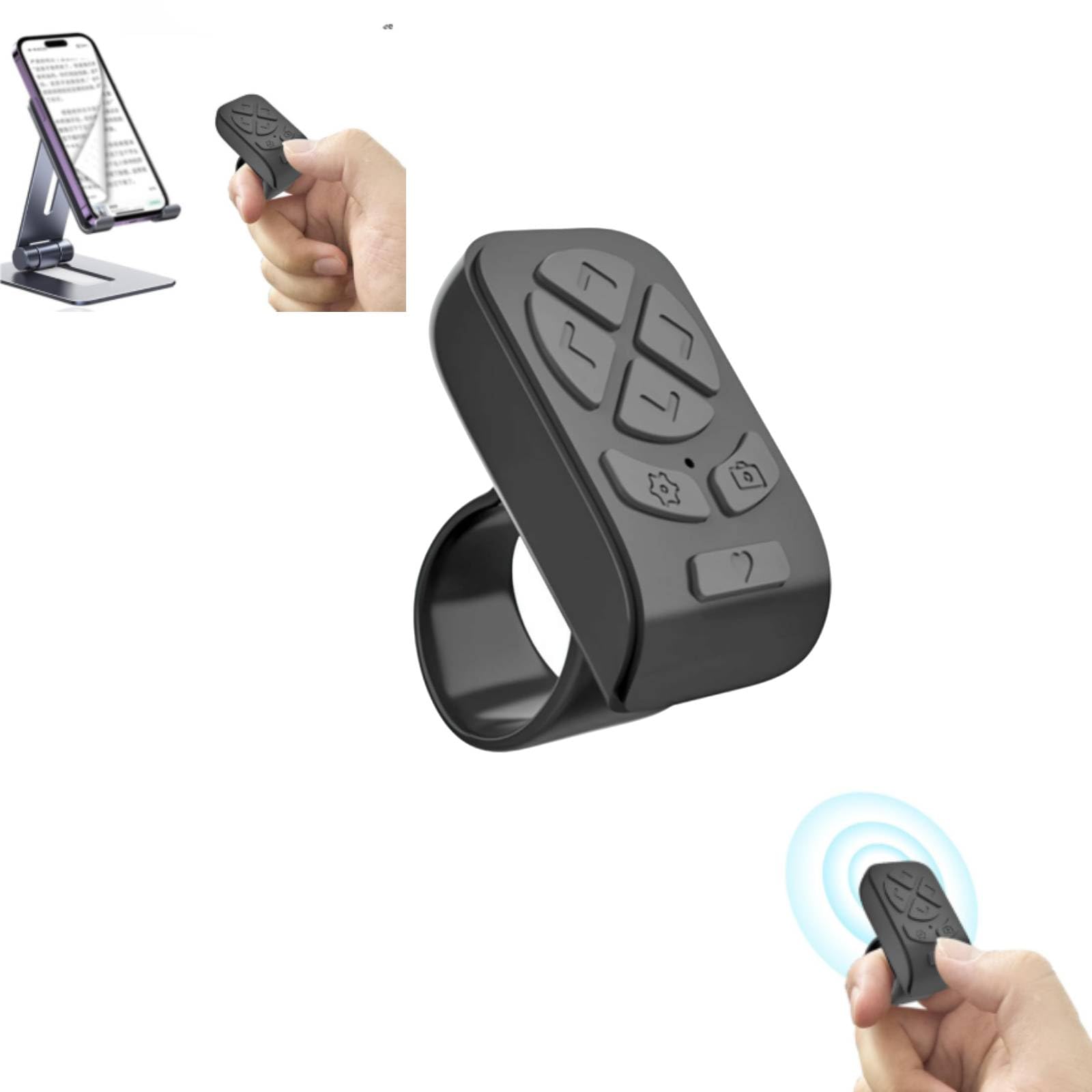 Bague de contrôle à distance Bluetooth pour tourner les pages Télécommande sans fil