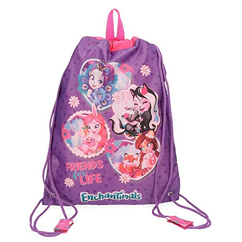 Enchantimals In the Woods Mochila Saco Morado 30x40 cms Poliéster