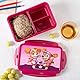 p:os PAW Patrol Brotdose Kinder mit Fächern - Auslaufsichere Bento Box Kinder für Kindergarten und Schule - Für Mädchen, Rosa