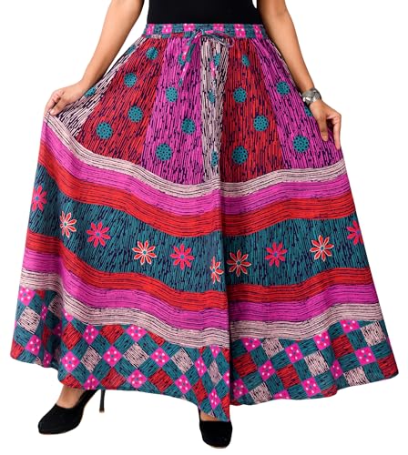 Image of Premium Cotton Skirt for Women with Pocket, Free Size