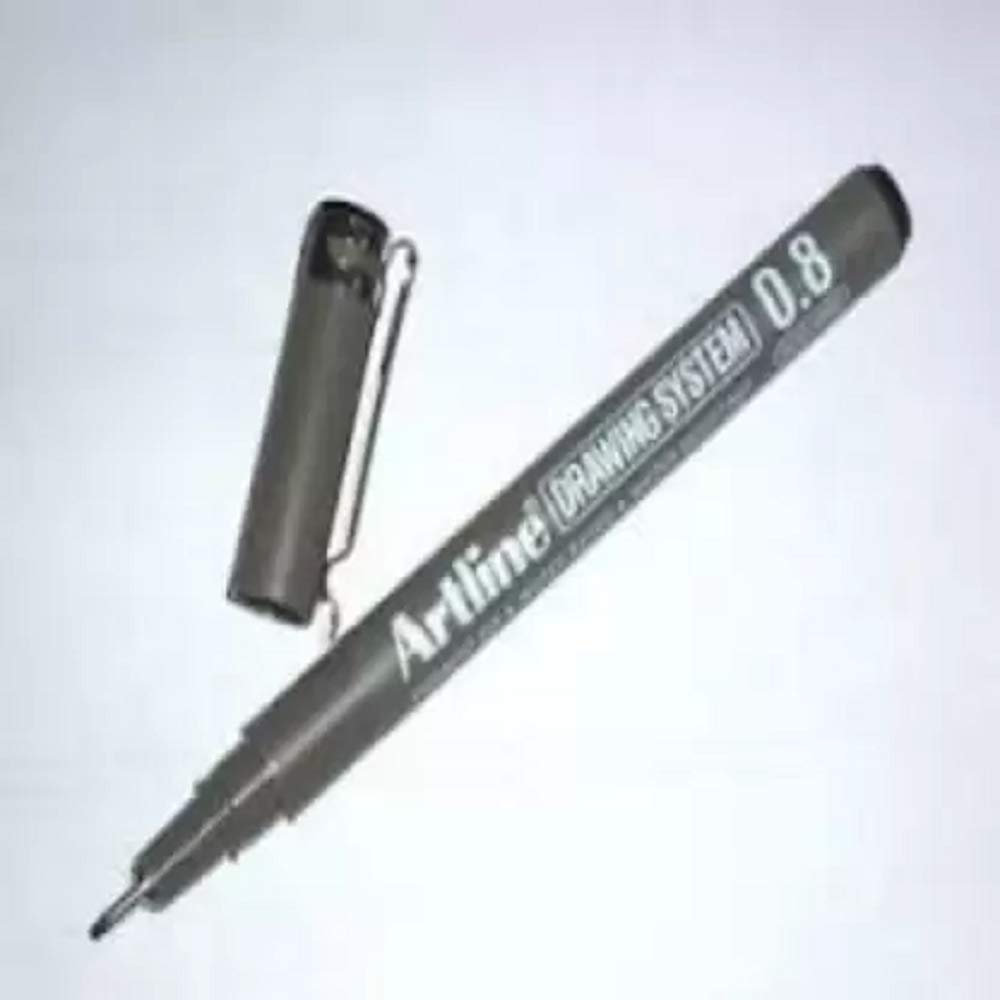 Artline 0,8 mm Zeichnungs-Fineliner, 5 Stück
