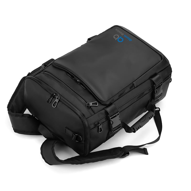 Image of Backpack all-in-one Office /Travel Laptop Backpack for Men & Women with Compartment, Multi Pocket, Bottle Holder, 48x32x18 cm - Black (Model - 1204; Capacity- 40 Ltr). Model 1204