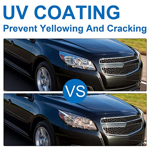 Genful Headlight Assembly Fit For 2013 2014 2015 Chevy Malibu Passenger Side (Chrome Housing Amber Reflector - R) #TOP4