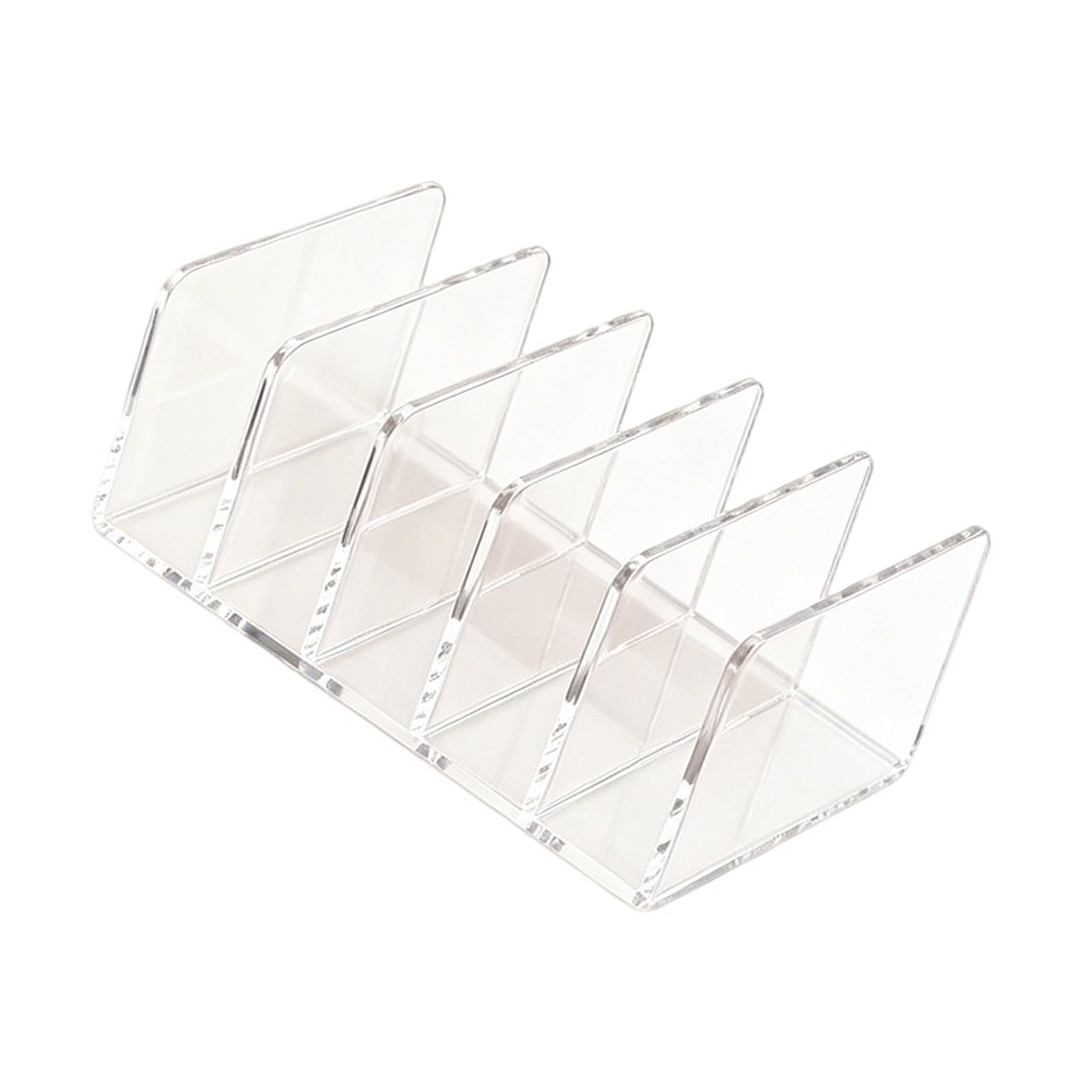 Ljmyy Acrylic Makeup Organiser For Eyeshadow Palettes Powder Blushes With Multiple Compartments Cosmetics Rack