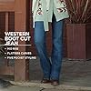 Wrangler-Womens-Western-Stretch-Boot-Cut-Jean Wrangler Women's Western Rise Stretch Boot Cut Jean, Mid Wash, 7W x 32L