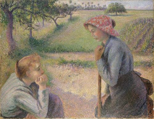 Cuadro Pared Vintage para salón póster impresionista Pissarro decoración elegante