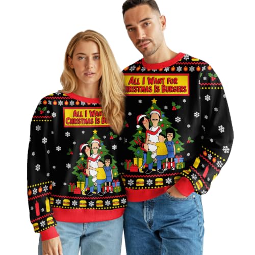 Image of 99TIMORO Funny Ugly Christmas Sweater for Men and Women, Holiday Pullover 2025, Novelty Crewneck Sweatshirt, Festive Gift