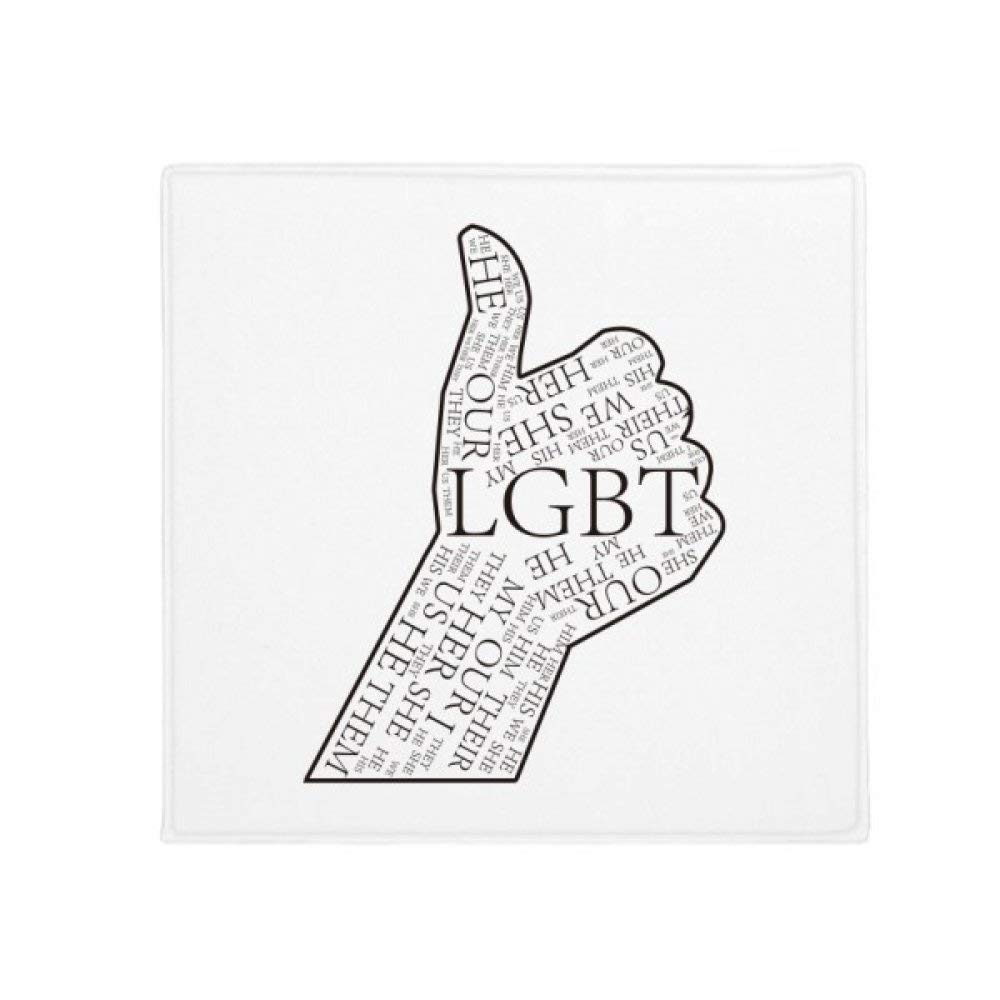Tapis arc-en-ciel LGBT 60x60cm cadeau déco original pour salon et cuisine