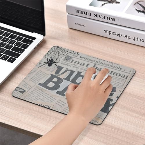 Tapis de souris carré noir antidérapant et imperméable - 6