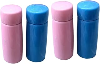 TOYANDONA 4piezas Miniatura De Botellas De Agua Simuladas para Casa De Muñecas Accesorios De Decoración Colores Brillantes Azul