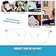 LNTICB Blaulichtfilter Brille Computerbrille Gaming Schutzbrille TR90 Brillenfassung Blaulichtbrille UV Blaues Blockiert Superleichte Verringerung der Augenbelastung Mode für Damen Herren