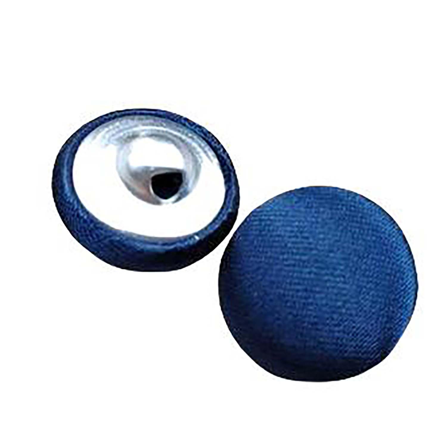 20 Pcs Satin Covered Metal Shank Buttons Cloth Buttons for Wedding Dress Tuxedo Suits