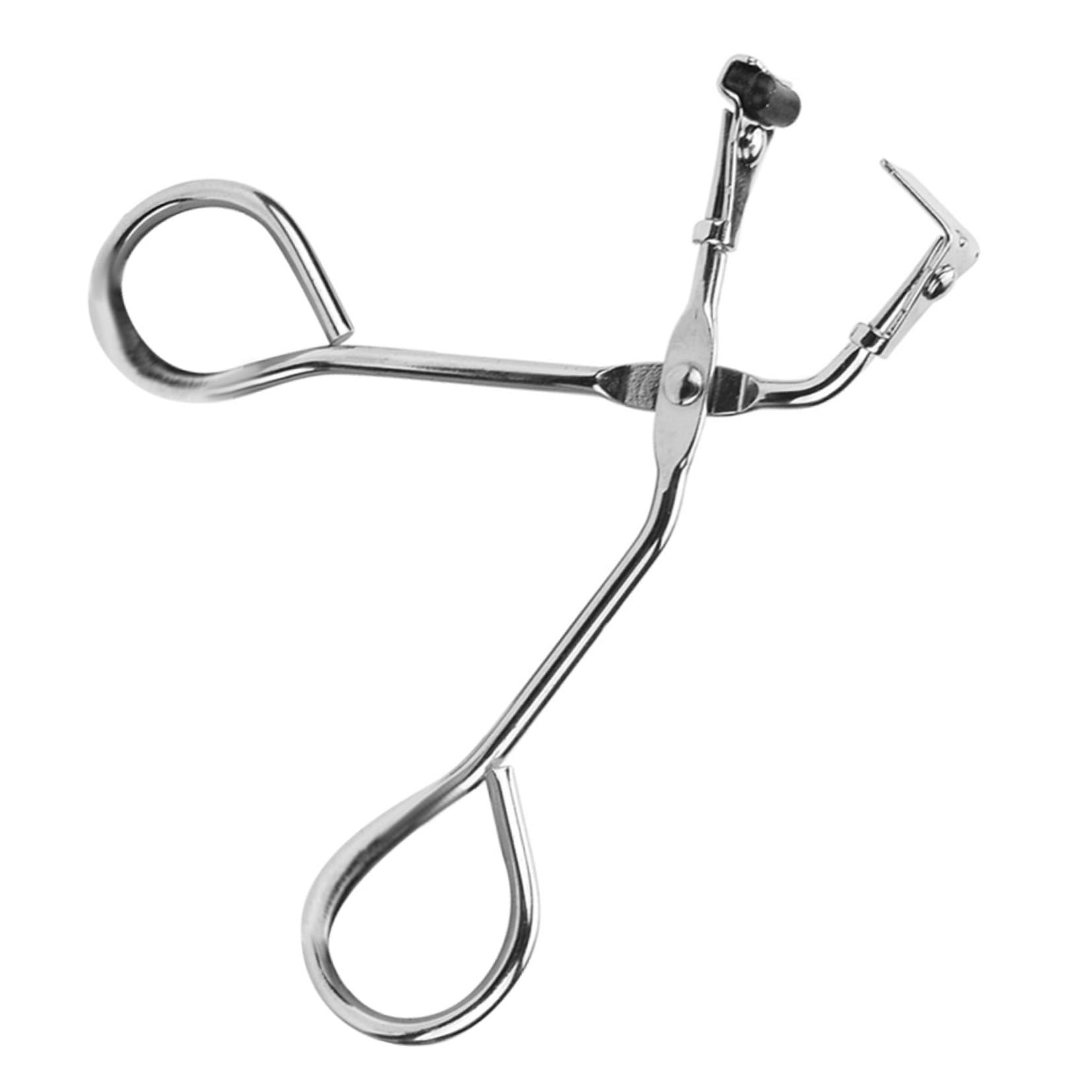 Piegaciglia in Acciaio Inossidabile Argento Curvo per Ciglia Piccole e Mini, Portatile e Leggero, per Uso Quotidiano e Viaggi