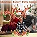 Hapdoop 2-4 Players Inflatable Reindeer Antler Ring Toss Game for Christmas Party - Game Rules Included (2 Antlers 10 Rings)