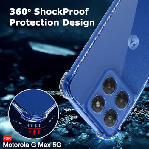 Image of TheGiftKart Transparent Crystal Clear Back Cover Case for Motorola Moto G Max 5G | Shockproof Soft TPU Case | Cushioned Edges for Ultimate Protection Back Cover Case for Moto G Max (TPU, Transparent)