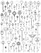 JIALEEY Silver Skeleton Keys Charms, 80PCS Wholesale Bulk Lots Mixed Antique Castle Dungeon Pirate Victorian Filigree Heart Royal Keys