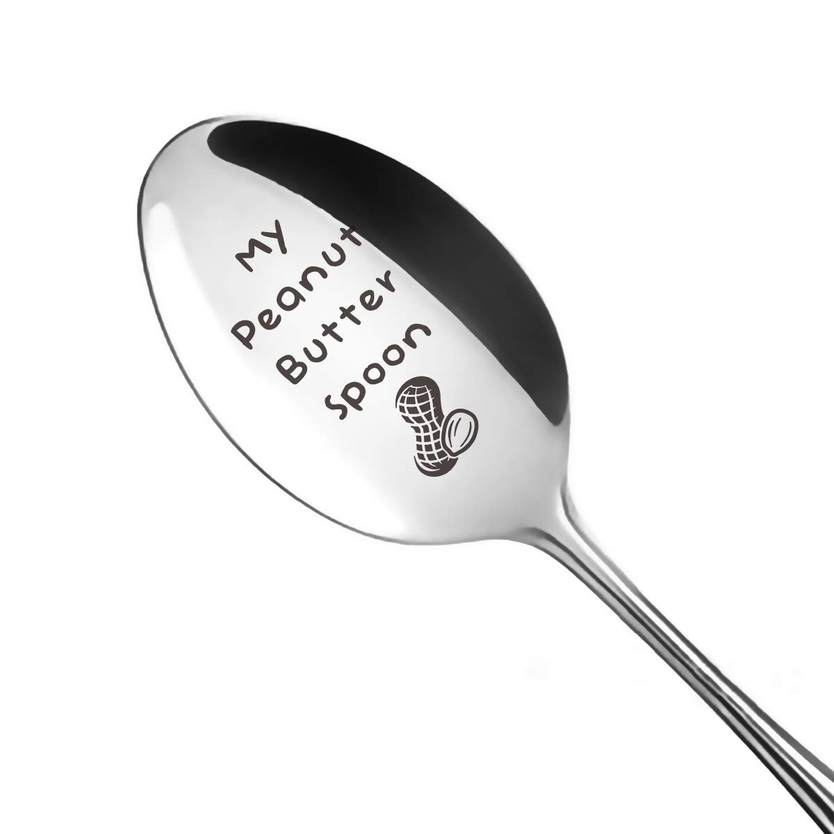 "My Peanut Butter Spoon" Funny Engraved Spoon - Stainless Steel, 7 Inch, Novelty Gift For PB Lovers - View #2