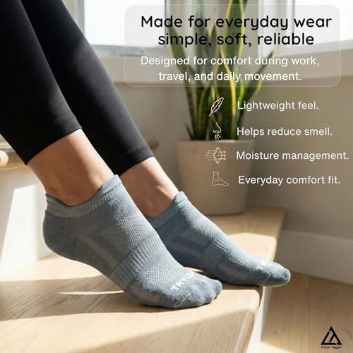 Image of Men Bamboo Ankle Socks |Ultra-Soft Breathable Summer Socks |Moisture-Wicking |Odor-Free, Lightweight Everyday Wear Socks | Size (UK 6-11)