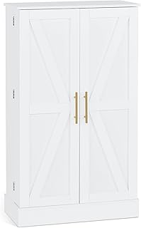 BarberPub Storage Cabinet, Multi-Functional Beauty Salon Organizer with ...