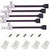 Kabenjee 5 x 5pin RGBW/RGBWW LED Strip Light 12mm Wide Jumper,RGBW LED Stripe 17cm Long Converter Adapter Corner Connector to the Controller,Solderless Extension Connectorfor Sylvania LED Strips