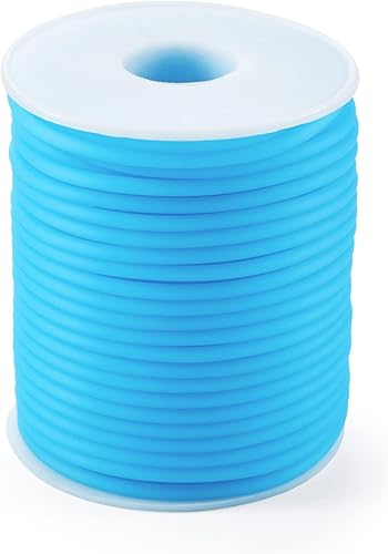 Vista 26 de FASHEWELRY 32.8 yardas 0.079 in Cables de goma para tejer cuerdas de peluquero 0.079 in de goma para puntada de goma protector de goma 6