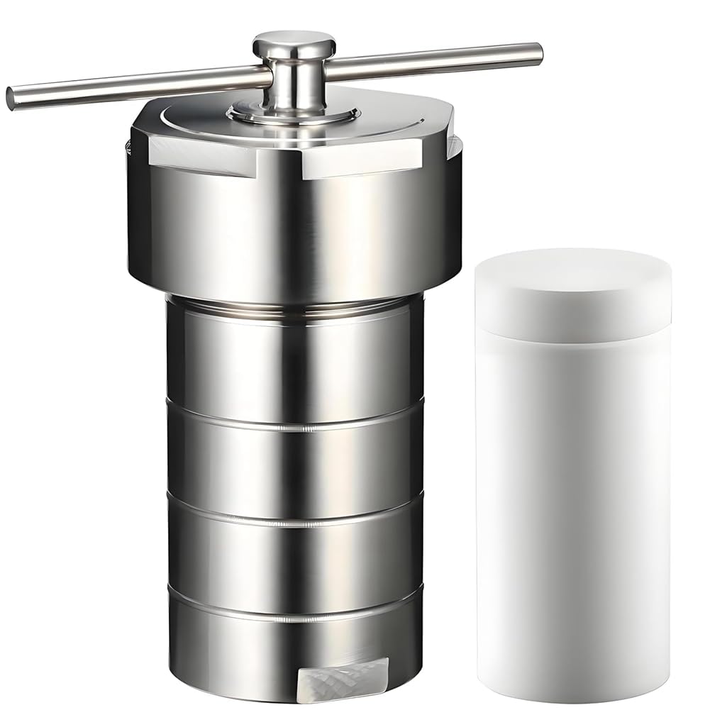 Aundhegrtt As Shown Stainless Steel For Laboratory Hydrothermal Process High-Pressure Reactor- 50Ml Capacity For Chemical Synthesis Reactions
