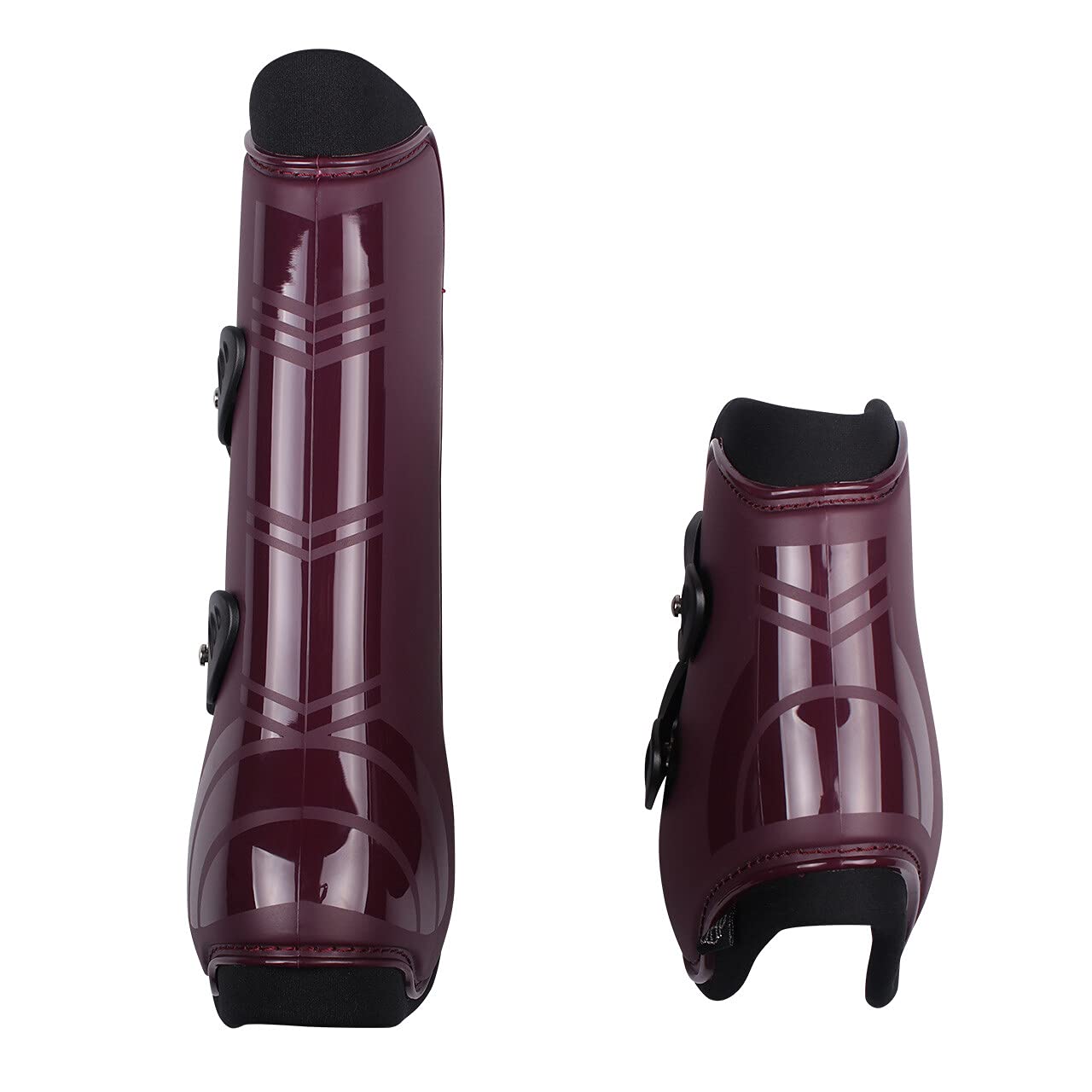 ARBO-INOX Gamaschen Set Schnellverschluss anatomisch geformt (Full WARMBLUT, Bordeaux)